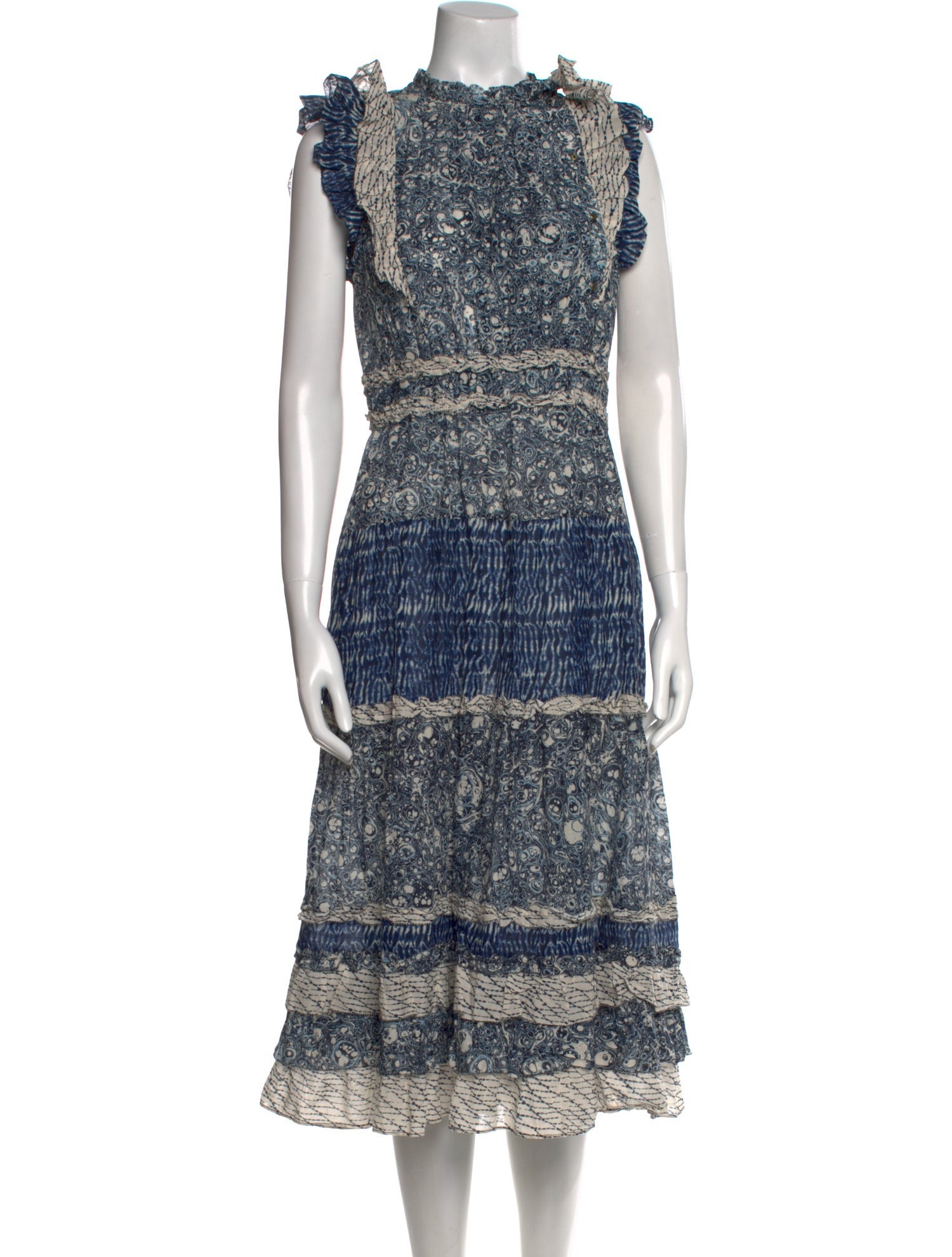 Ulla Johnson Printed Midi Length Dress