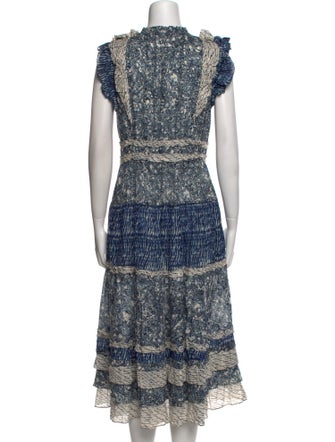 Ulla Johnson Printed Midi Length Dress