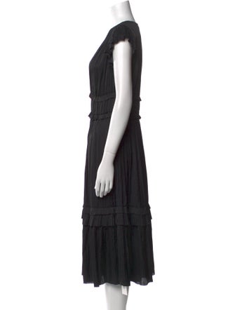 Ulla Johnson V-Neck Midi Length Dress