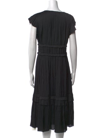Ulla Johnson V-Neck Midi Length Dress