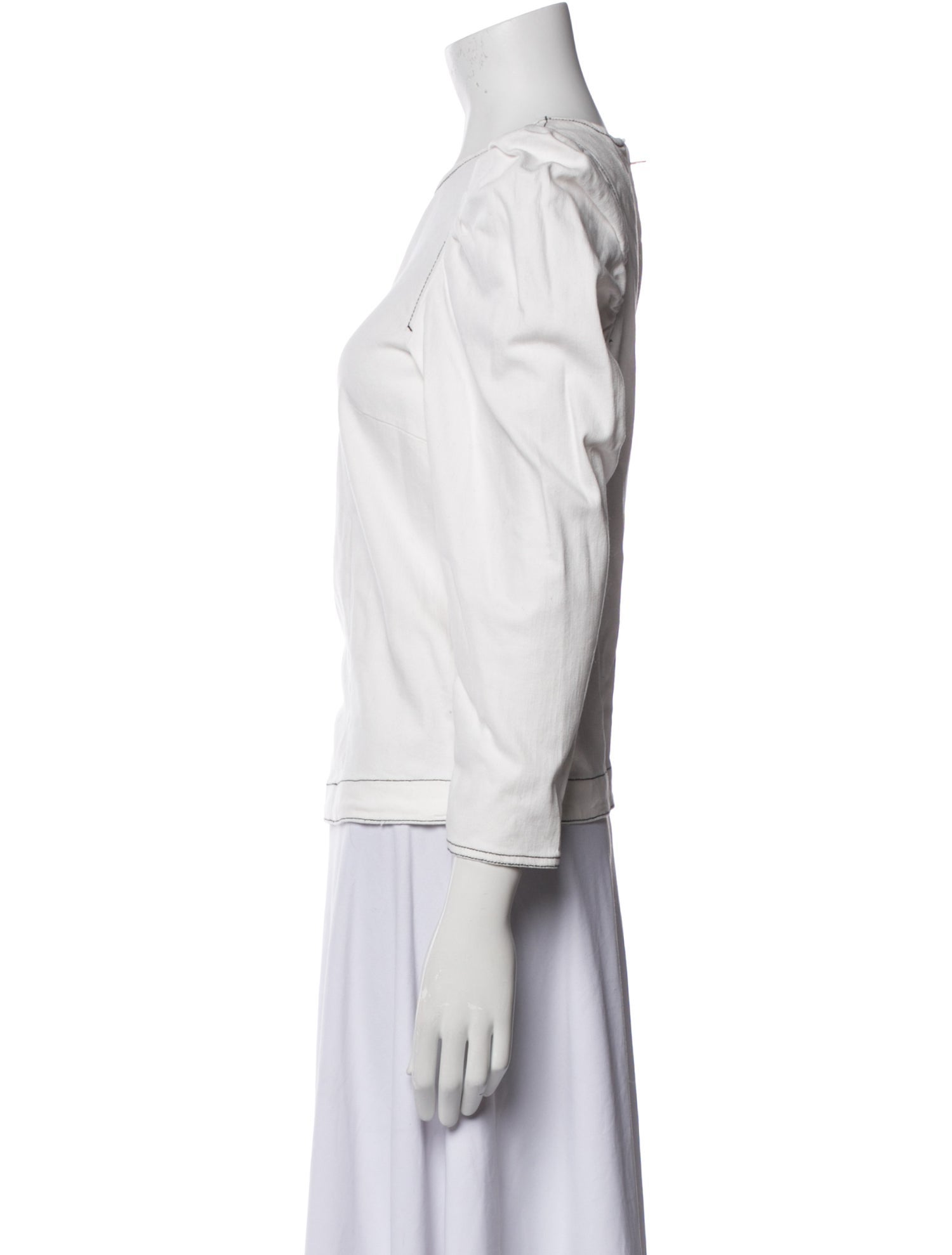 Ulla Johnson Crew Neck Long Sleeve Blouse