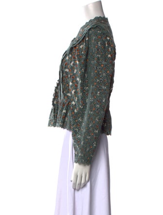 Ulla Johnson Floral Print Mock Neck Blouse