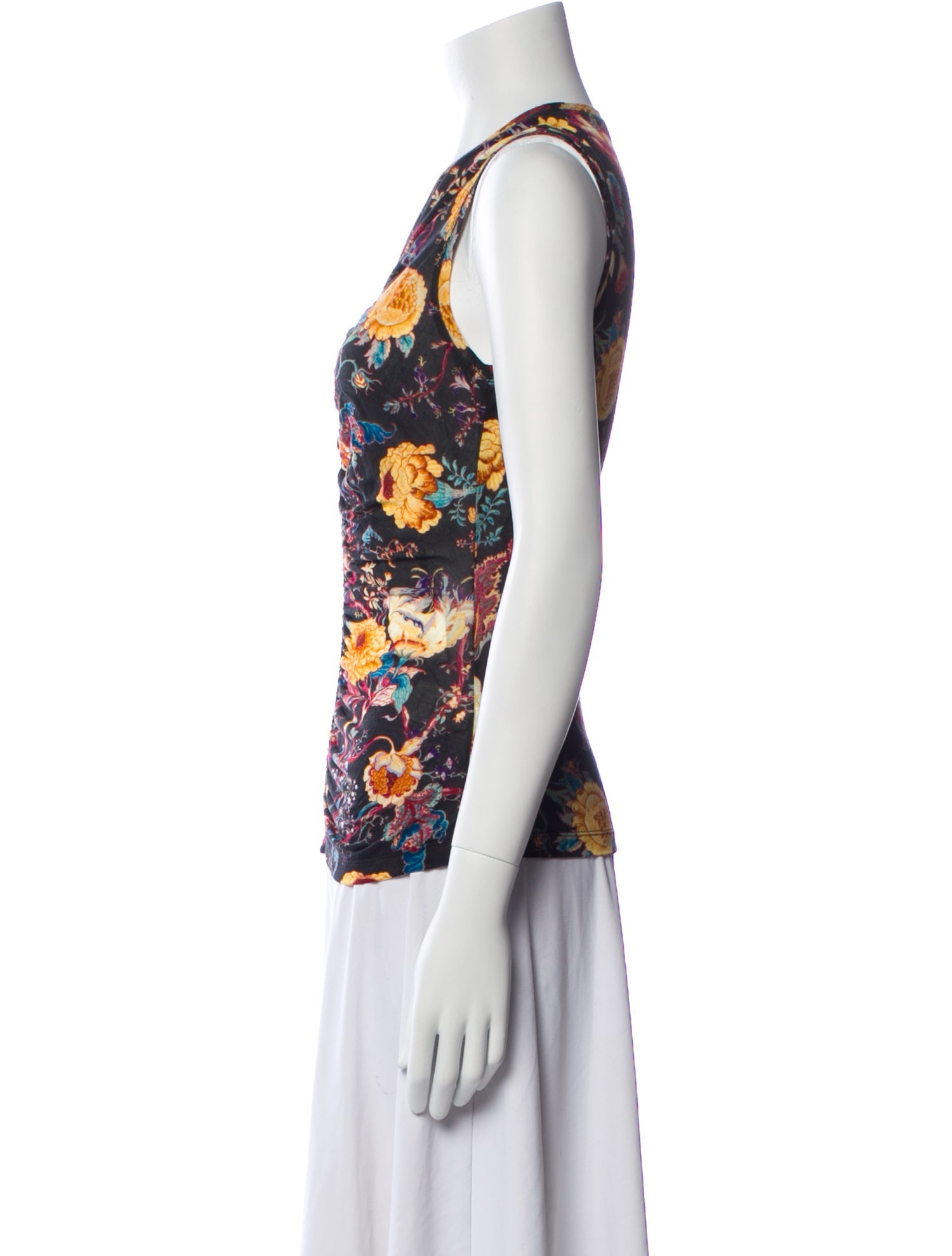 Ulla Johnson Printed V-Neck Top