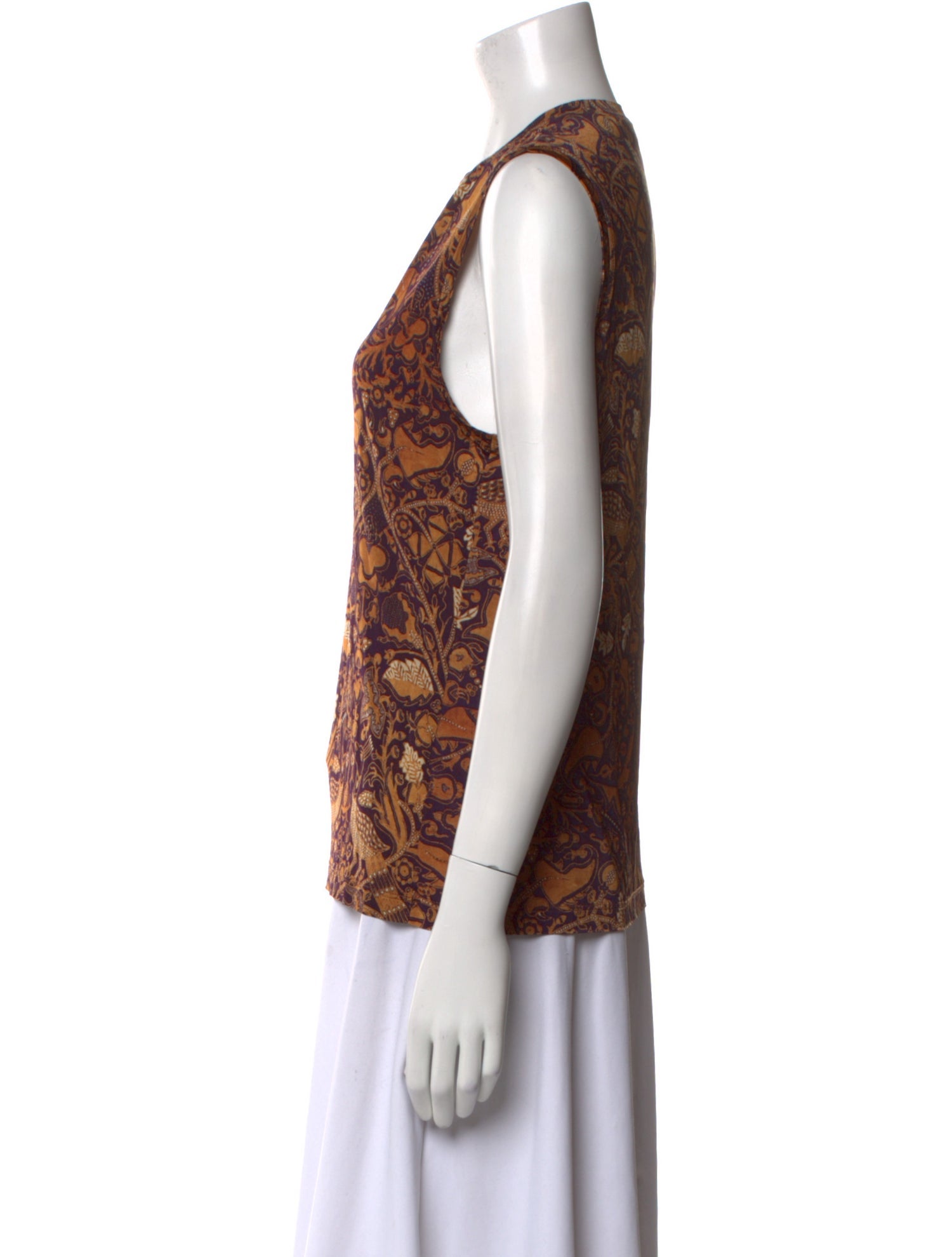 Ulla Johnson Printed Crew Neck Top