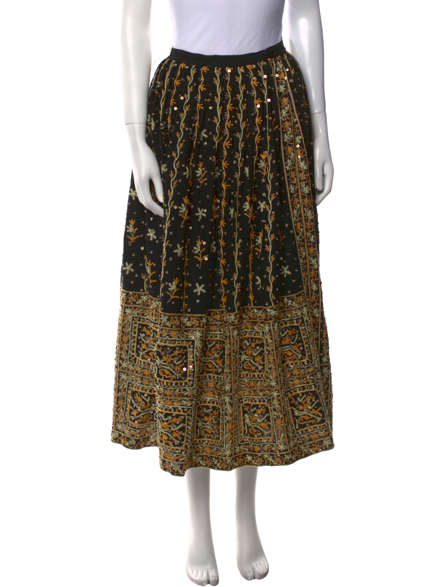 Ulla Johnson Printed Midi Length Skirt