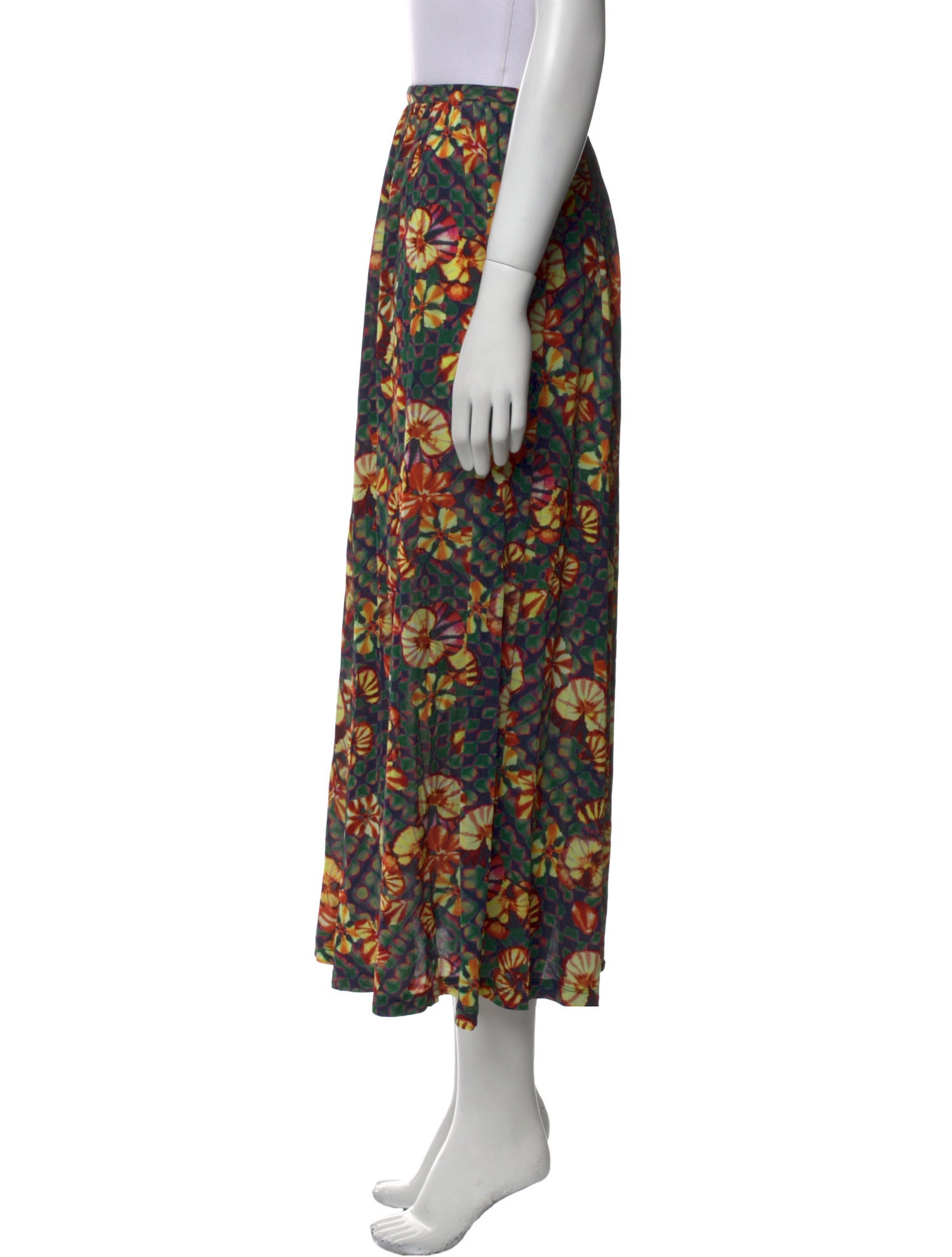 Ulla Johnson Floral Print Midi Length Skirt