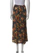 Ulla Johnson Floral Print Midi Length Skirt