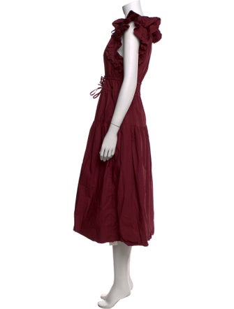 Ulla Johnson Scoop Neck Long Dress