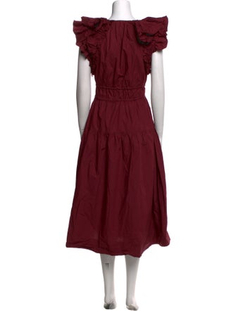 Ulla Johnson Scoop Neck Long Dress