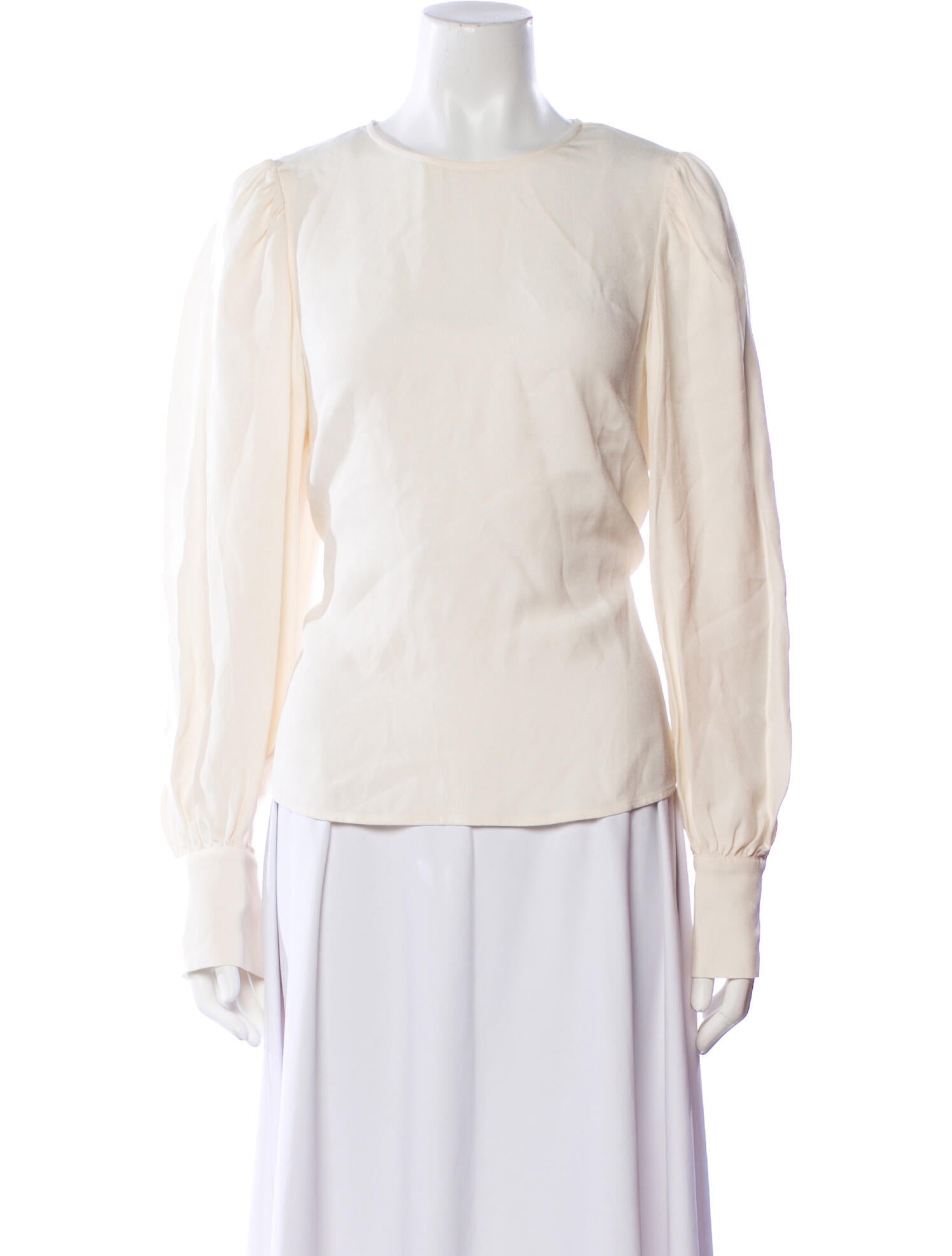 Ulla Johnson Crew Neck Long Sleeve Blouse