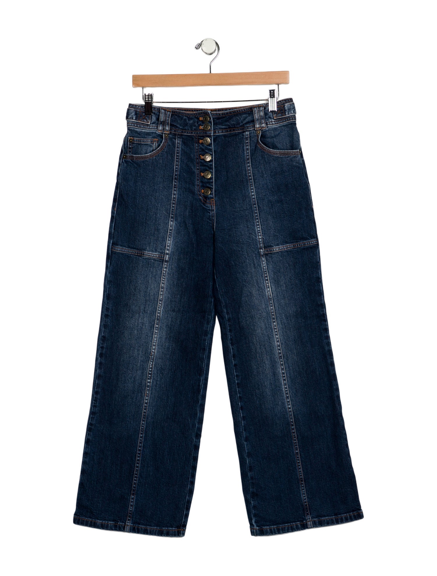 Ulla Johnson Mid-Rise Wide Leg Jeans