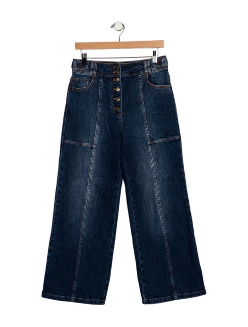 Ulla Johnson Mid-Rise Wide Leg Jeans