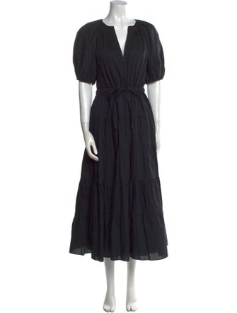 Ulla Johnson V-Neck Long Dress