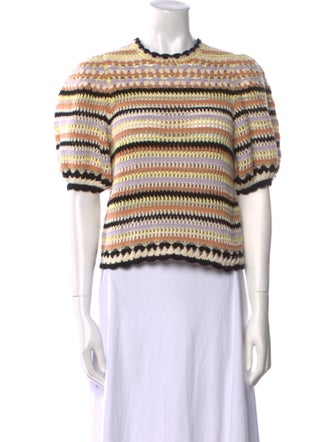 Ulla Johnson Striped Crew Neck Sweater