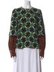Ulla Johnson Printed Crew Neck Blouse