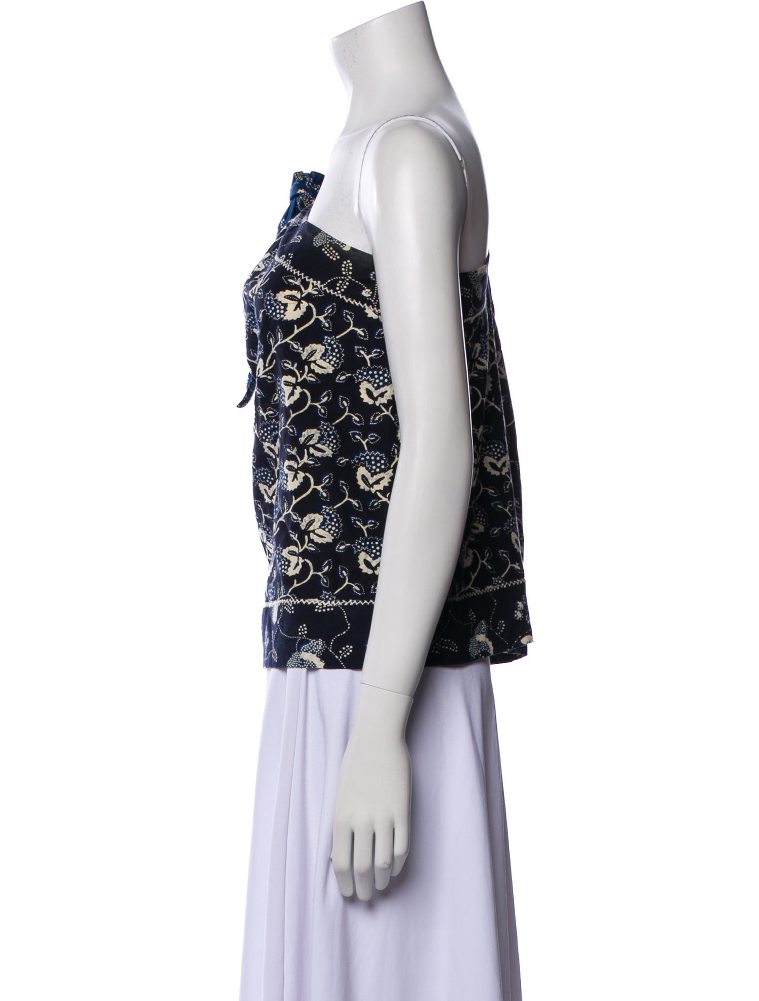 Ulla Johnson Floral Print One-Shoulder Blouse