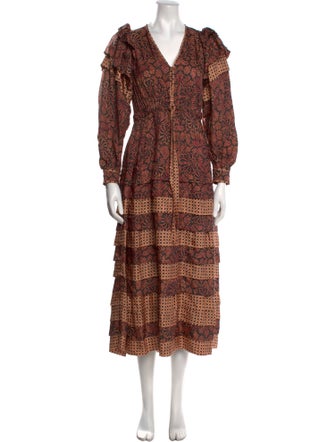 Ulla Johnson Printed Long Dress