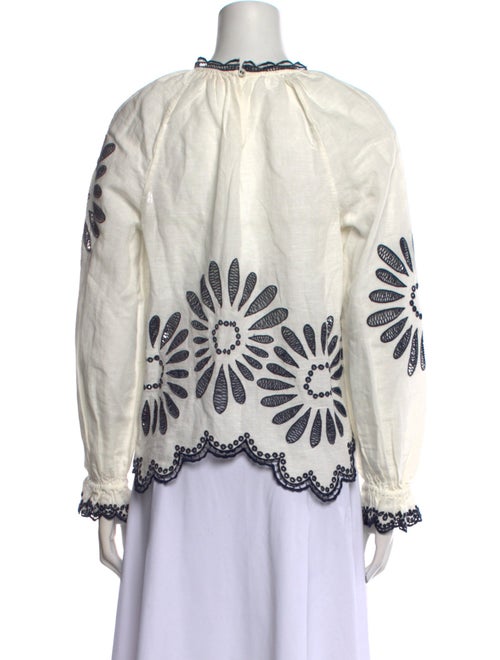 Ulla Johnson Printed Crew Neck Blouse