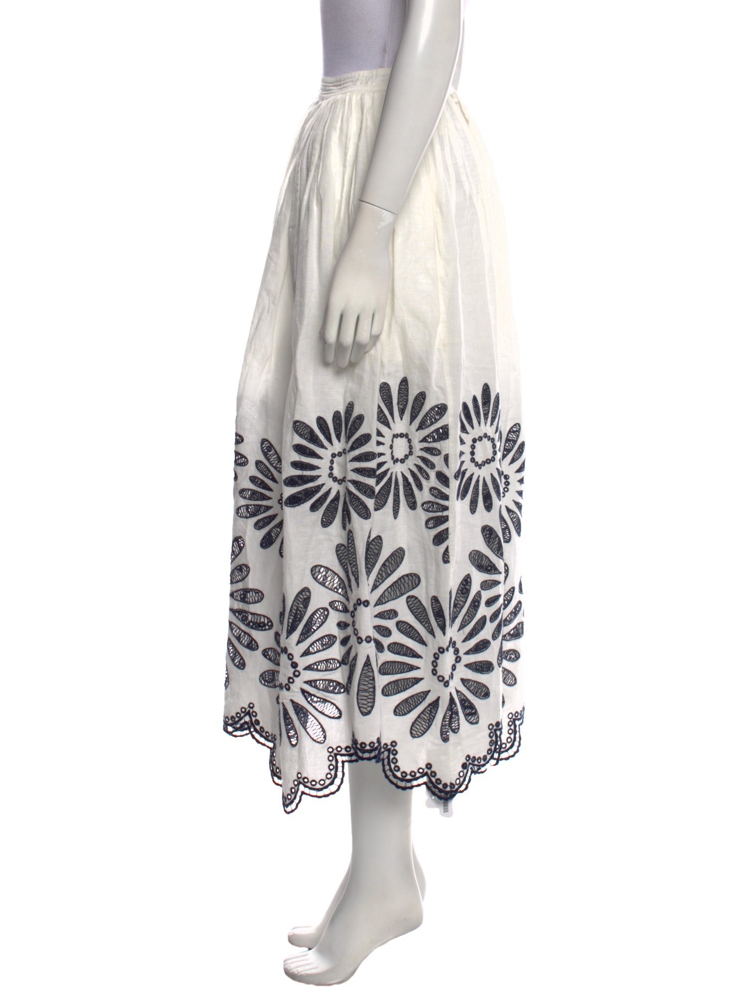 Ulla Johnson Floral Print Midi Length Skirt w/ Tags