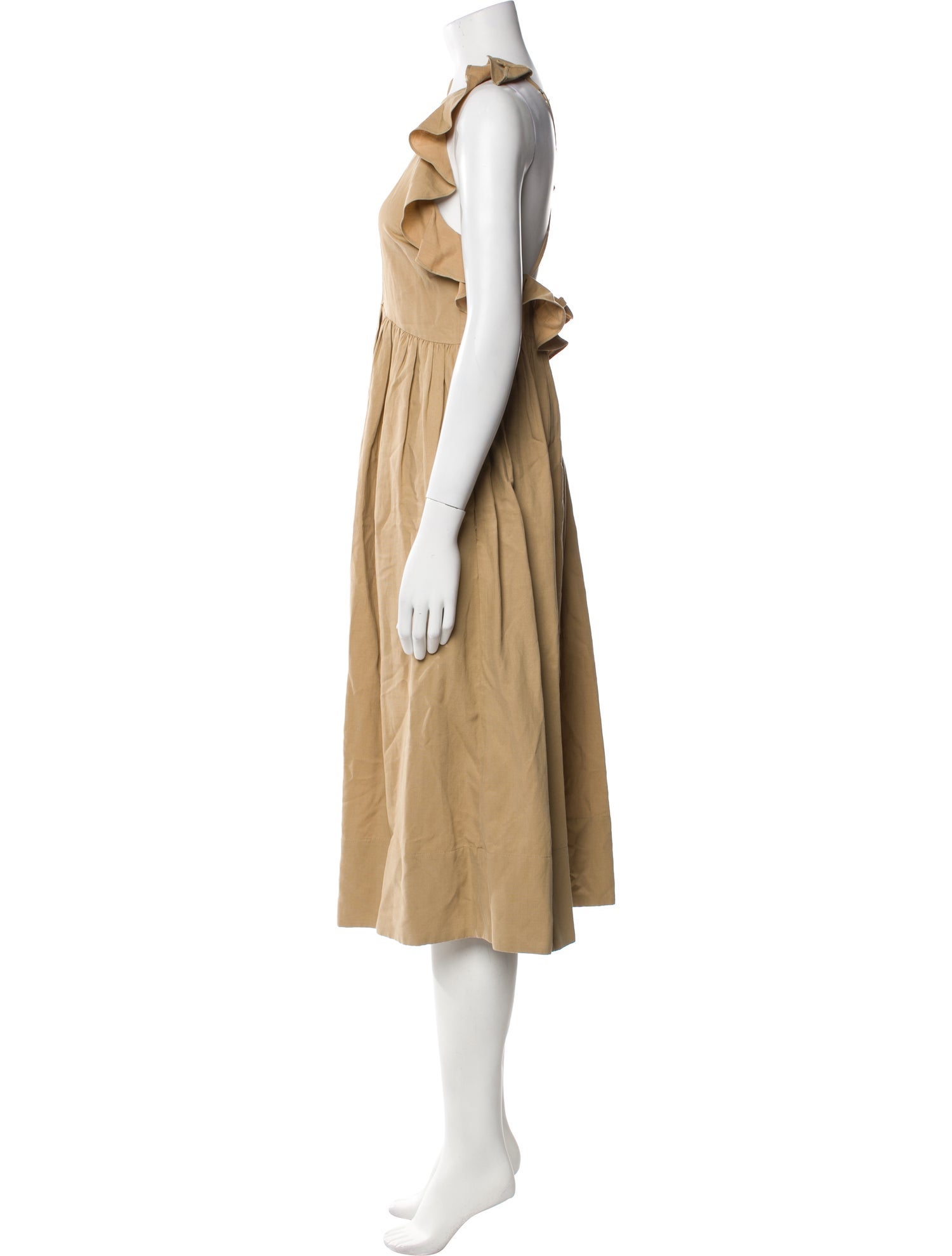 Ulla Johnson Crew Neck Midi Length Dress