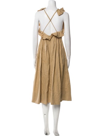 Ulla Johnson Crew Neck Midi Length Dress