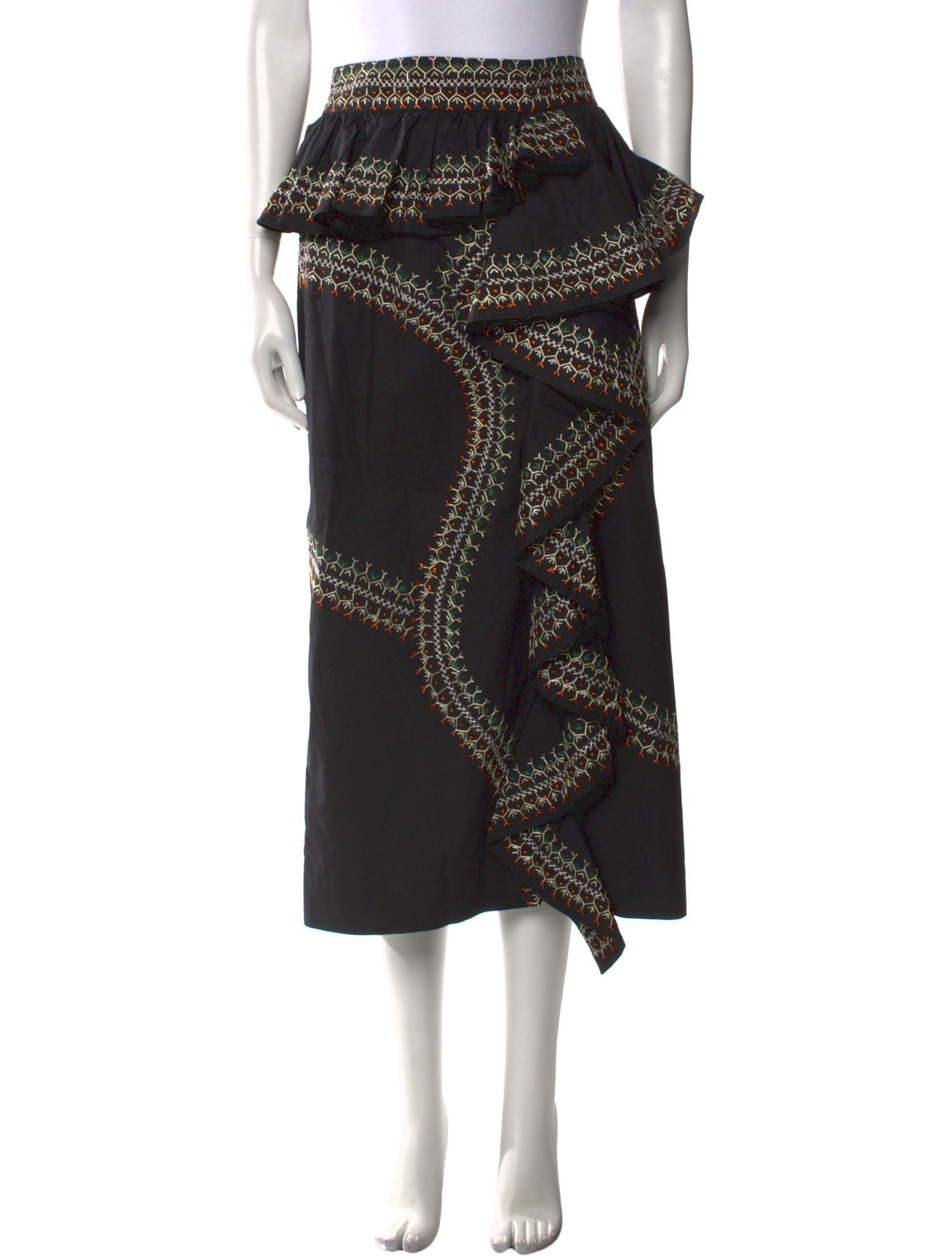 Ulla Johnson Printed Midi Length Skirt