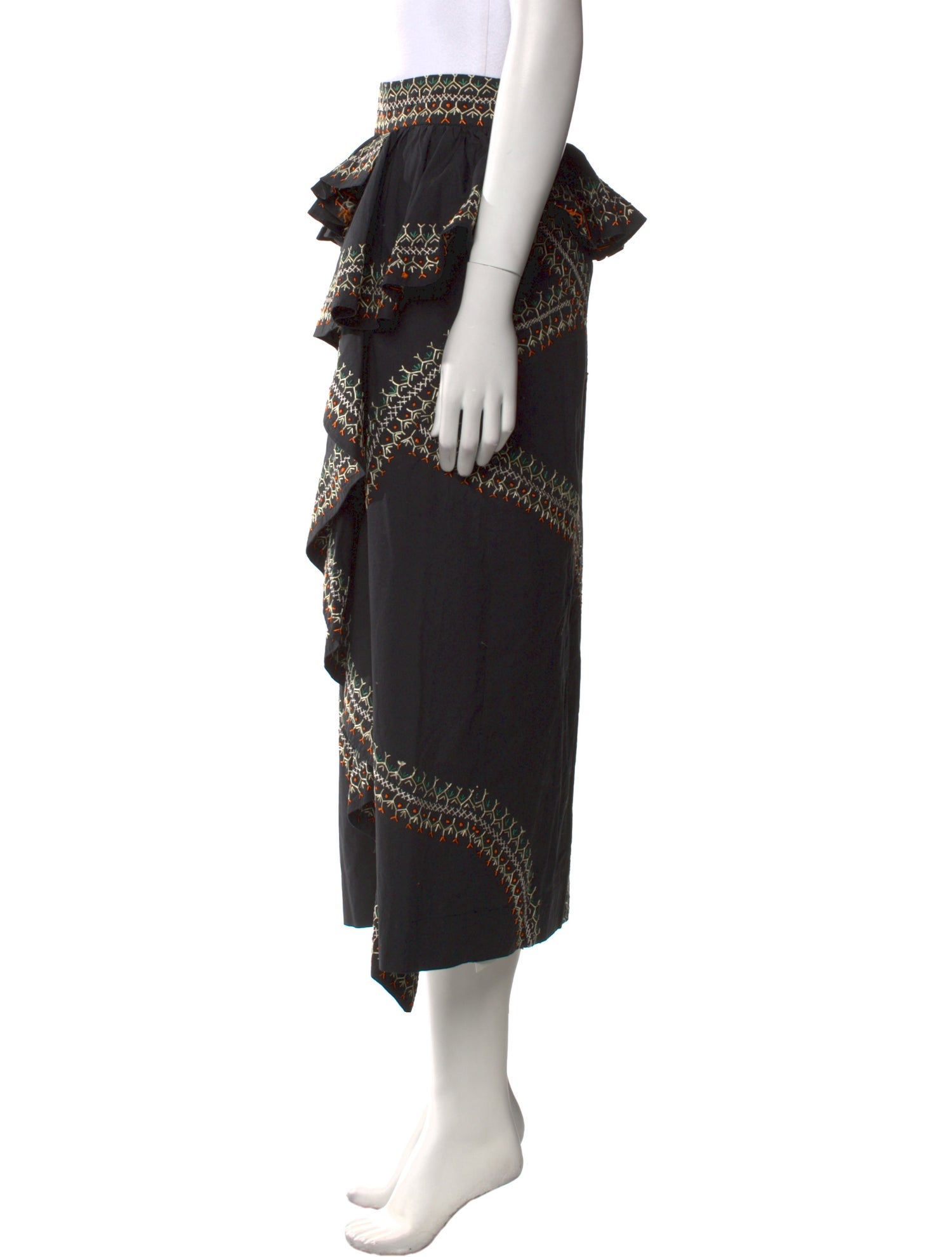 Ulla Johnson Printed Midi Length Skirt