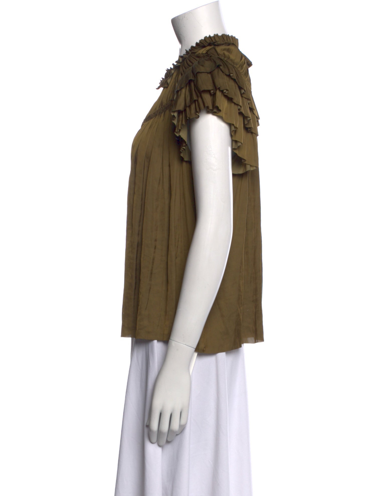 Ulla Johnson V-Neck Short Sleeve Blouse w/ Tags