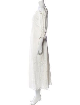 Ulla Johnson Bateau Neckline Long Dress