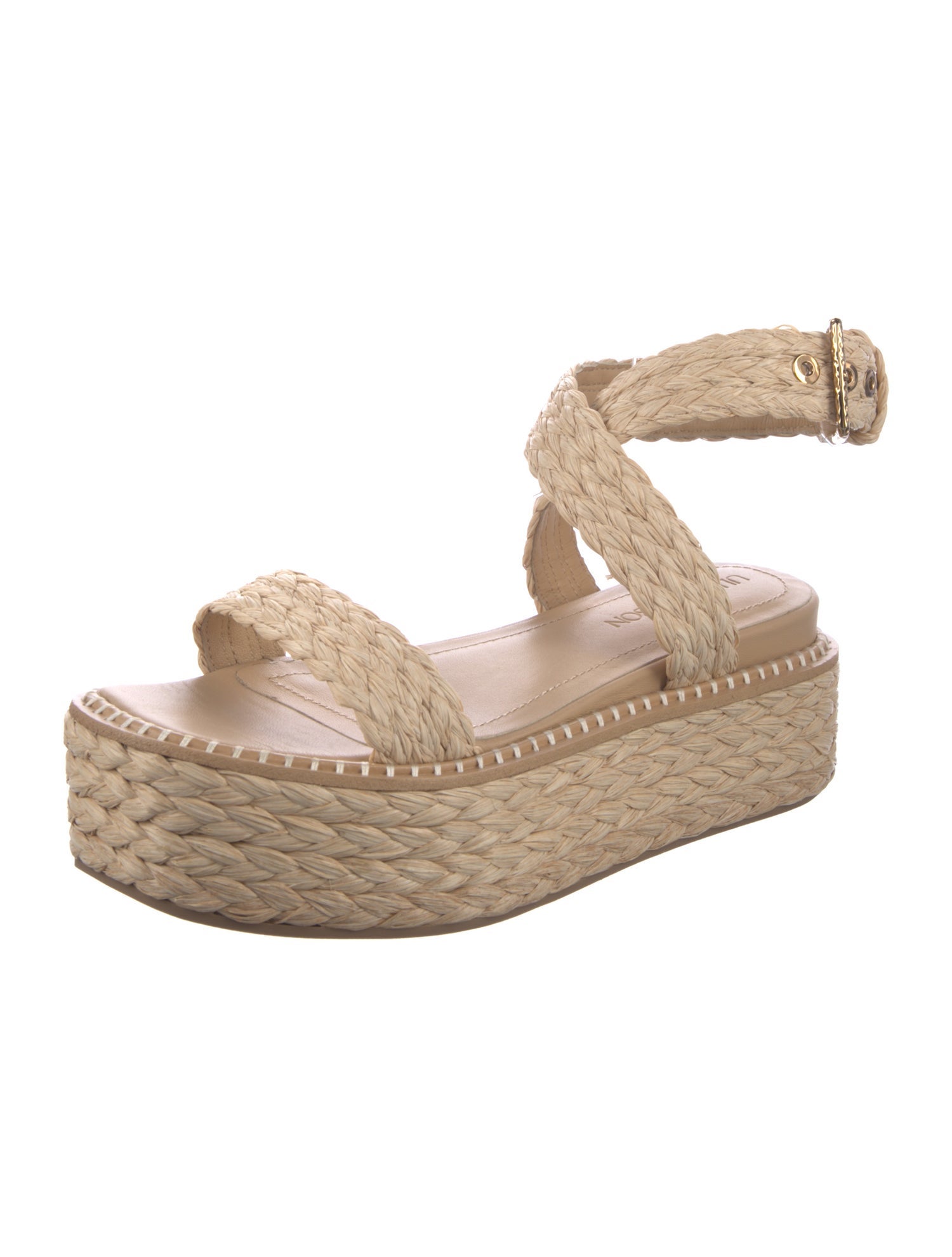 Ulla Johnson Raffia Colorblock Pattern Espadrilles