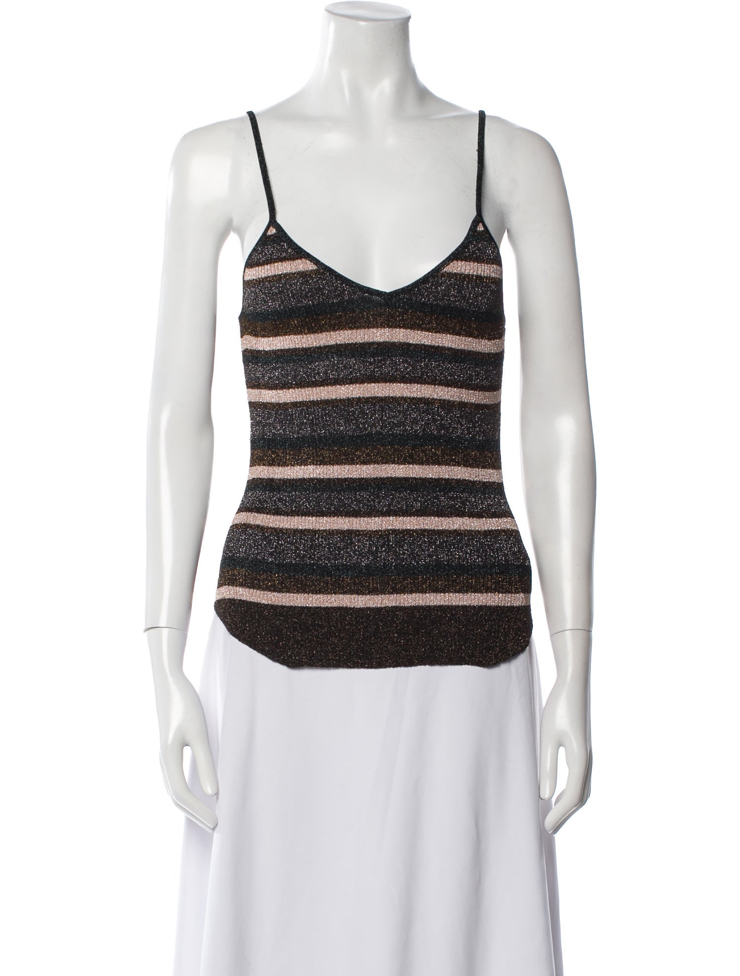 Ulla Johnson Striped Square Neckline Top