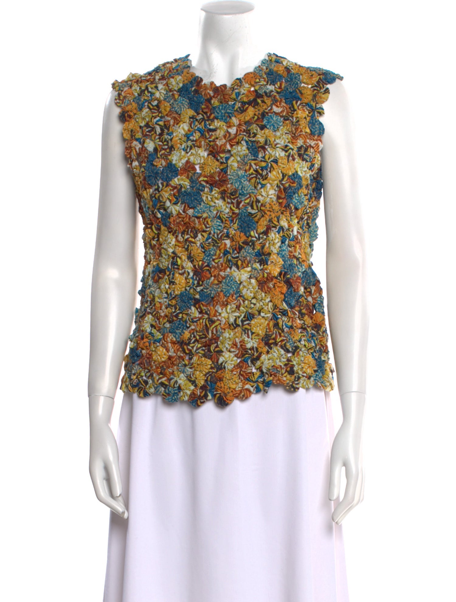 Ulla Johnson Floral Print Crew Neck Blouse