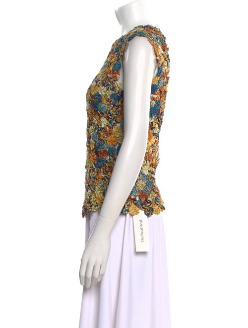 Ulla Johnson Floral Print Crew Neck Blouse