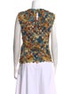 Ulla Johnson Floral Print Crew Neck Blouse