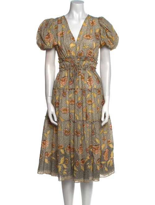 Ulla Johnson Printed Midi Length Dress