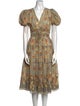 Ulla Johnson Printed Midi Length Dress