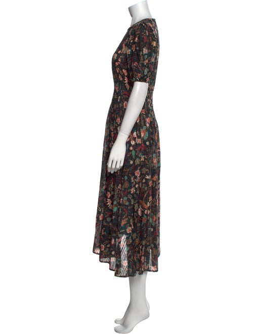 Ulla Johnson Floral Print Midi Length Dress
