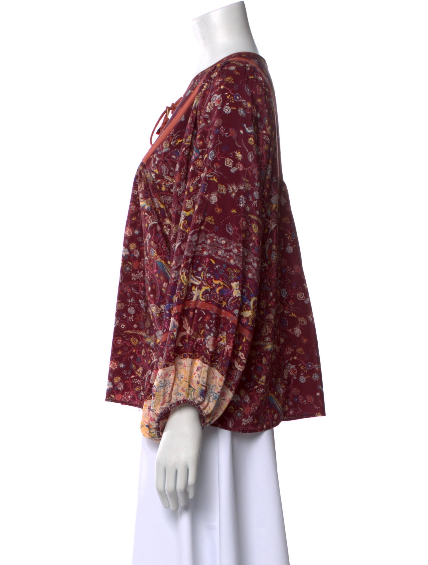 Ulla Johnson Silk Floral Print Blouse