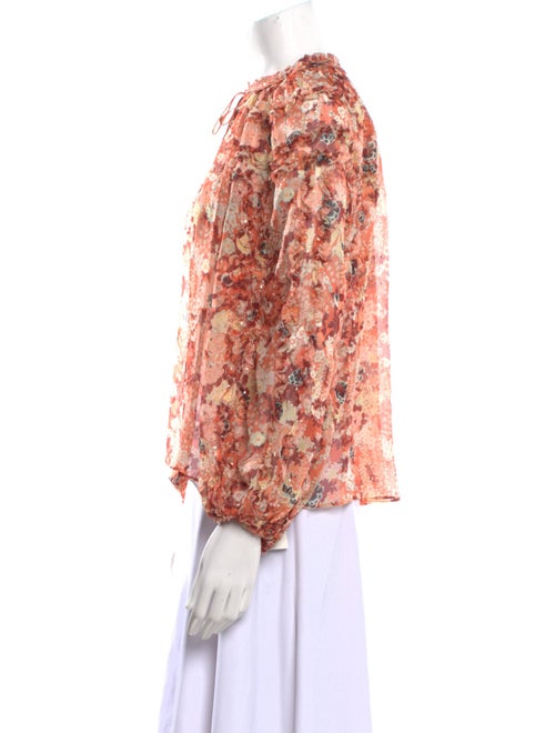 Ulla Johnson Silk Floral Print Blouse