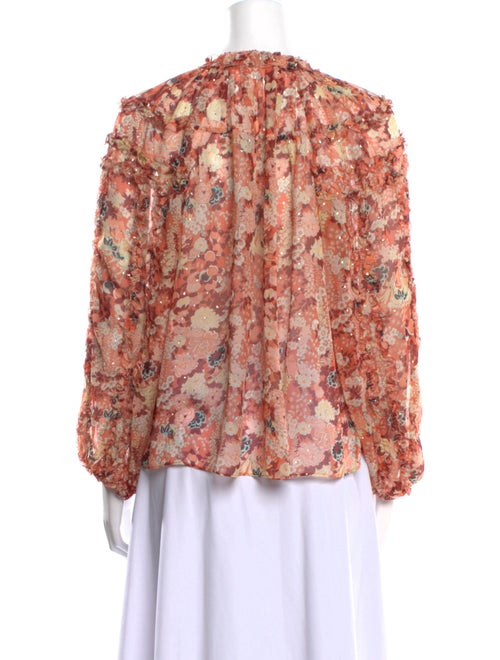 Ulla Johnson Silk Floral Print Blouse