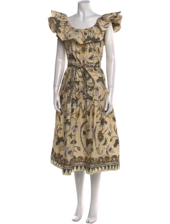 Ulla Johnson Printed Midi Length Dress