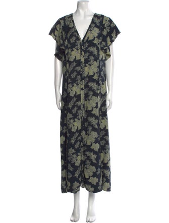 Ulla Johnson Floral Print Long Dress