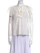 Ulla Johnson Lace Pattern Crew Neck Blouse