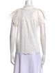 Ulla Johnson Lace Pattern Crew Neck Blouse