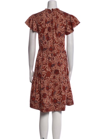 Ulla Johnson Floral Print Knee-Length Dress