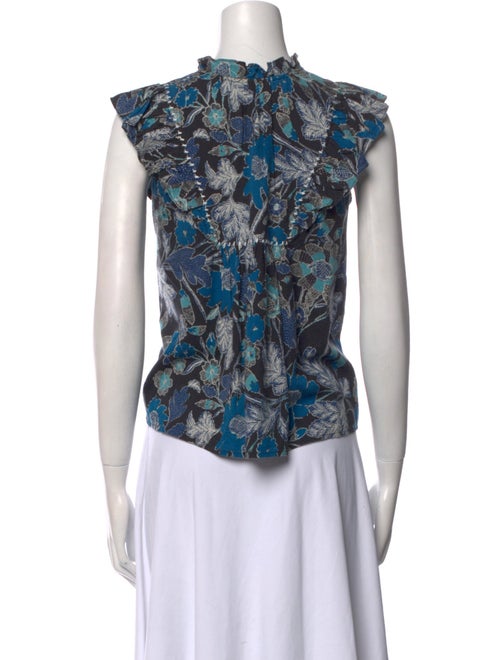 Ulla Johnson Printed Cowl Neck Blouse