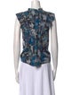 Ulla Johnson Printed Cowl Neck Blouse