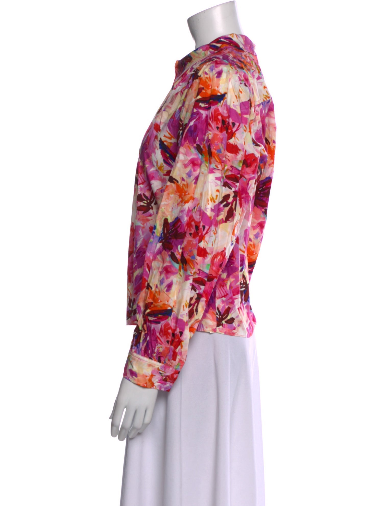 Ulla Johnson Floral Print Mock Neck Blouse w/ Tags