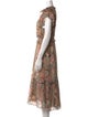 Ulla Johnson Floral Print Midi Length Dress