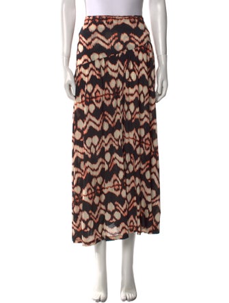 Ulla Johnson Printed Midi Length Skirt